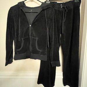 New York and Company Velour Jumpsuit